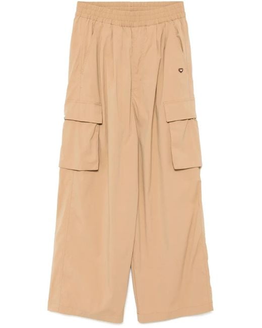 Chocoolate Natural Wide-Leg Cargo Pants