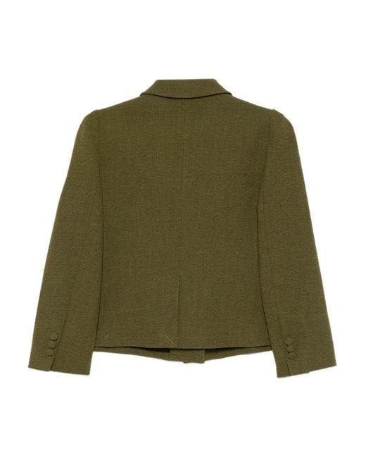 ShuShu/Tong Green Button-Down Lapel Jacket