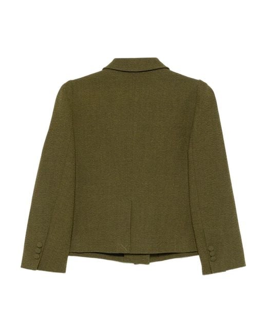 ShuShu/Tong Green Button-Down Lapel Jacket