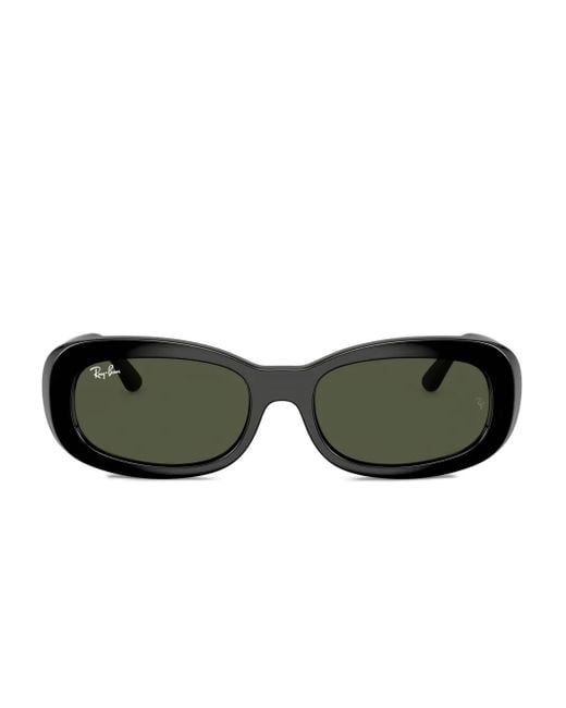 Ray-Ban Green Oval-Frame Sunglasses