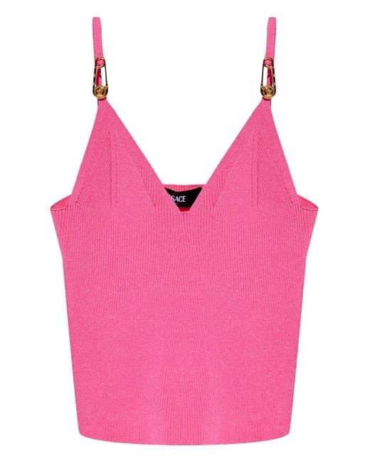 Versace Pink Sleeveless Tops