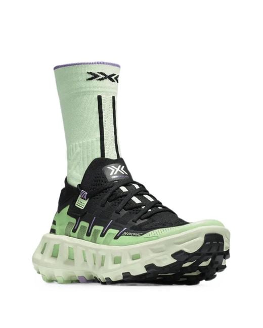 X Bionic Green Terraskin X01 Running Sneakers