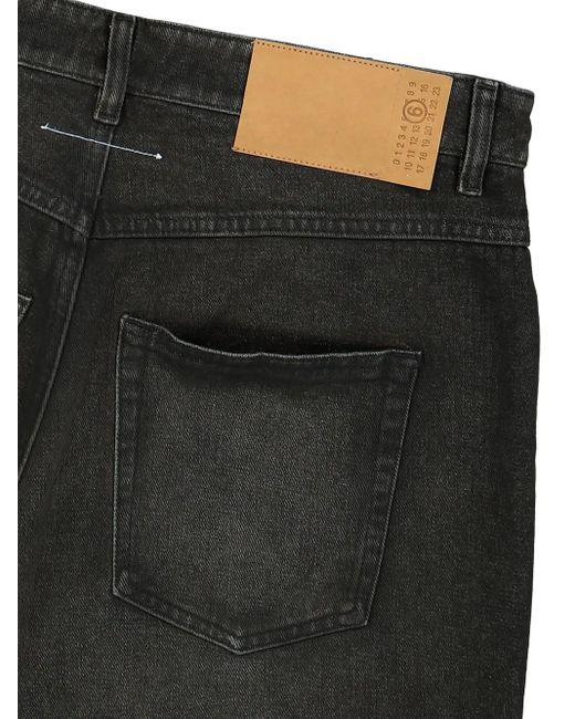MM6 by Maison Margiela Black Denim Shorts for men