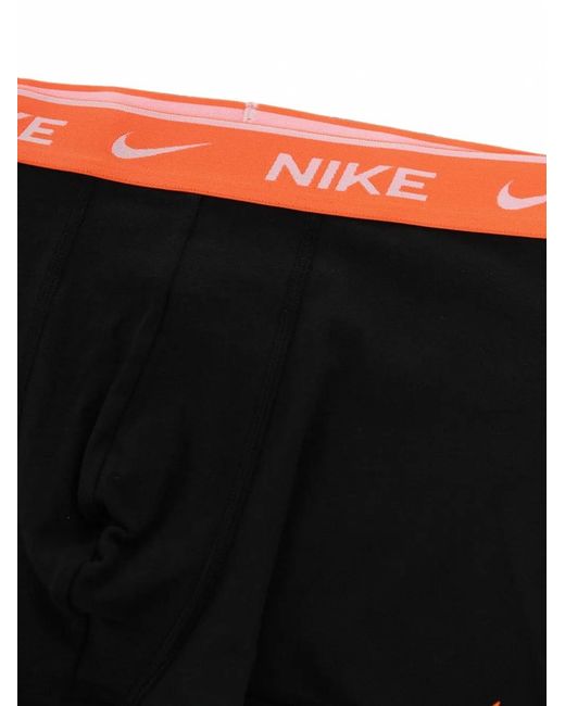 Nike Black Everyday Cotton Stretch Boxers (Set Of Three) for men