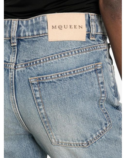 McQueen Blue Five-Pocket Jeans