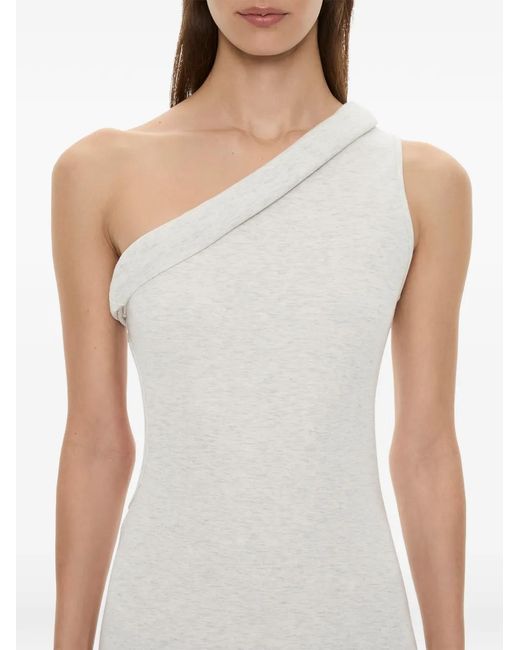 Christopher Esber White Rolled-Up Cutaway Mid Dress