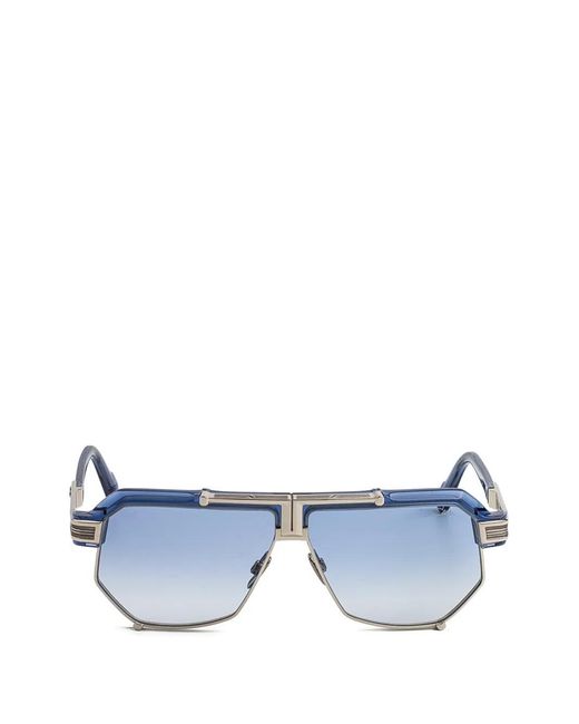Cazal Blue Geometric-Frame Sunglasses