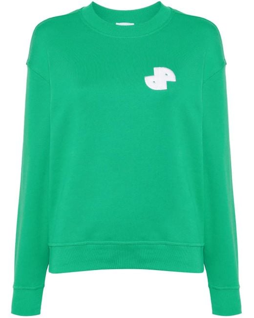 Patou Sweater Met Jp-Patch in het Green