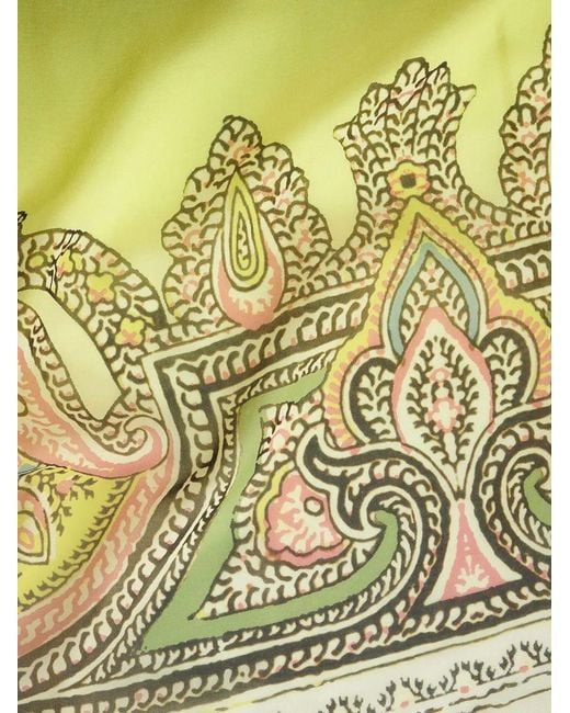 Etro Black Printed Silk Dress