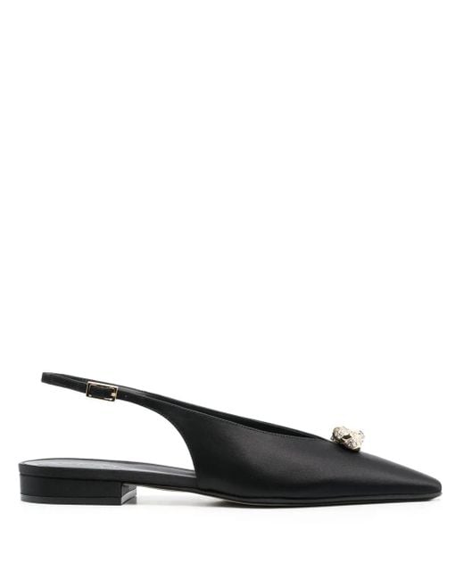 Lanvin Black Swing Slingback Pumps