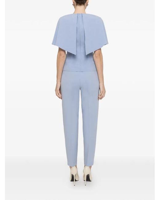 Nissa Blue Cape-Design Top