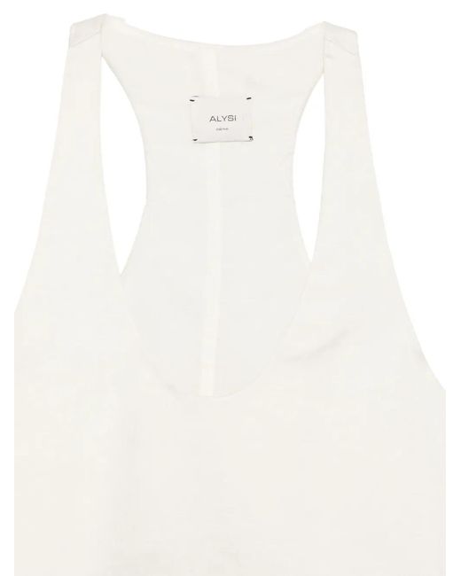 Alysi White Racerback Top