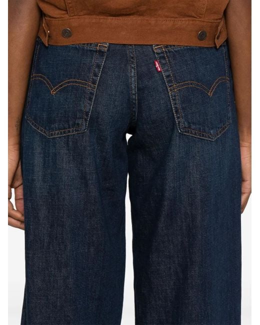 Levi's Blue Baggy Dad Jeans