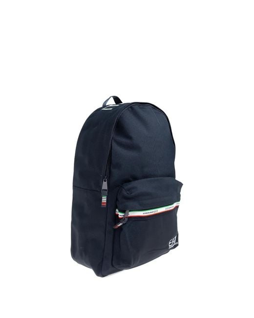 EA7 Blue Sac À Dos Rayé
