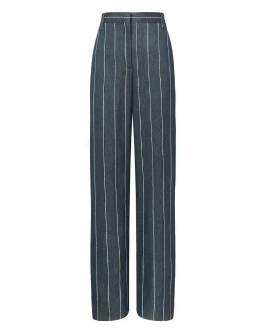 Tory Burch ストライプパンツ Blue