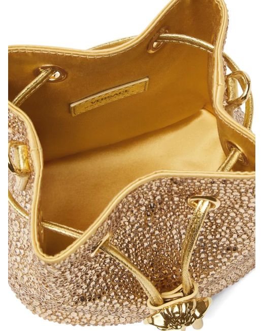 Versace Natural La Medusa Drawstring Mini Bag