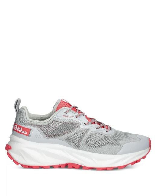 Jack Wolfskin White Panelled-Design Sneakers