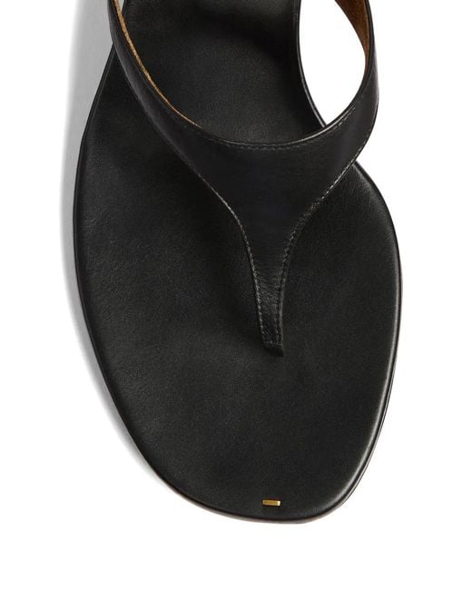 Khaite White T-Bar Sandals