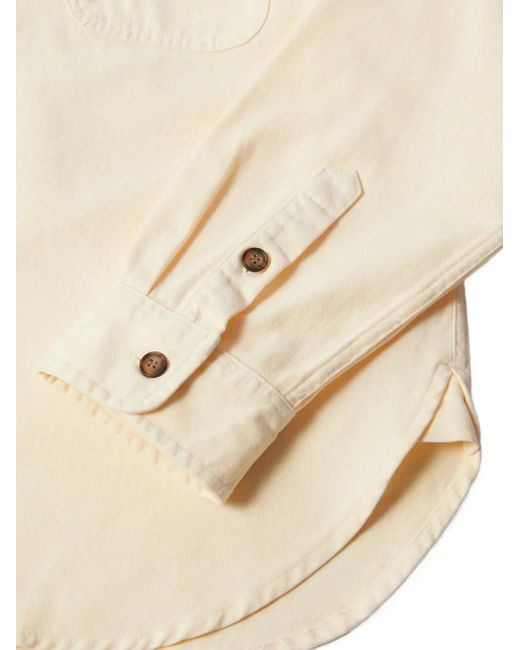 by Parra Natural Clean Logo-Patch Button-Up Shirt for men