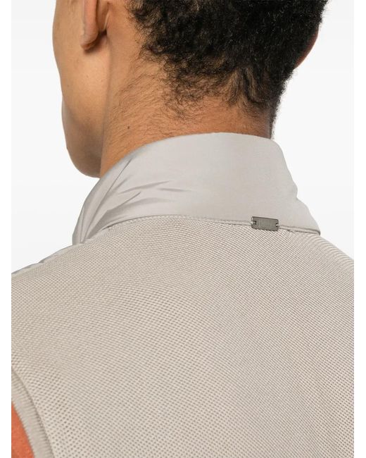 Herno Gray Panelled Padded Gilet for men