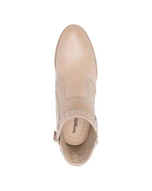 Nero Giardini Natural Buckle Studded Boots