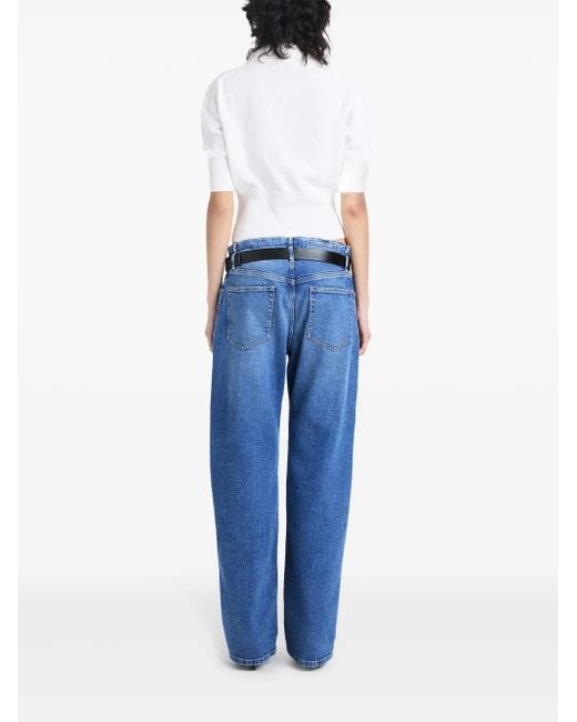 Proenza Schouler White Reeve Cotton-Blend Polo Top