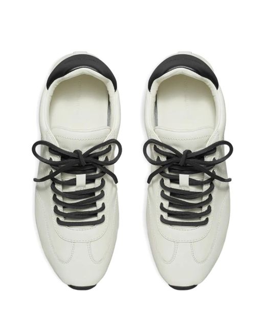 Tory Burch White Perforated Leather Sneakers
