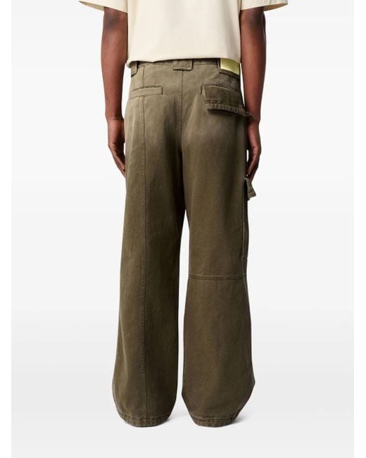 Axel Arigato Green Cargo Wide-Leg Trousers for men