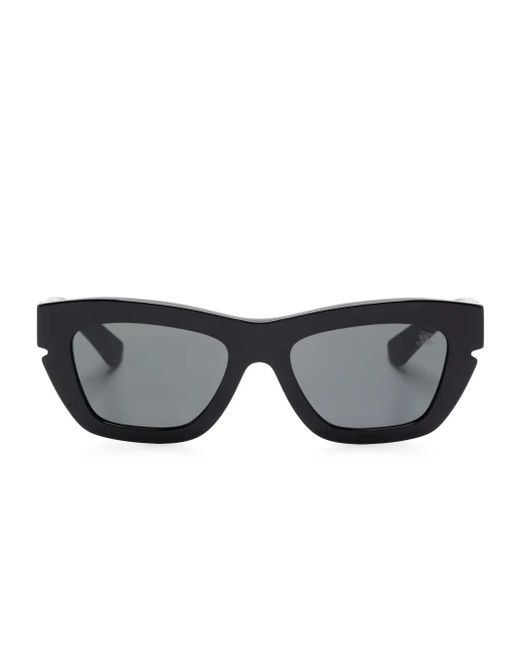 Burberry Black Rectangle-Frame Sunglasses