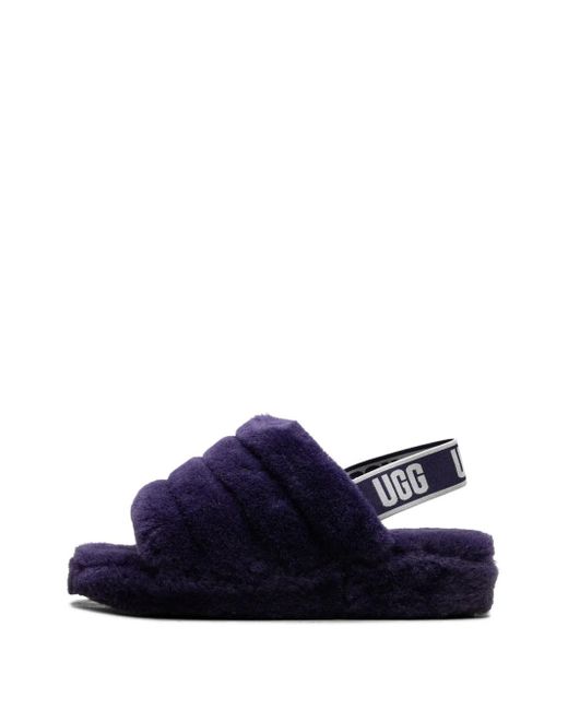 Ugg Blue Fluff Yeah Slides