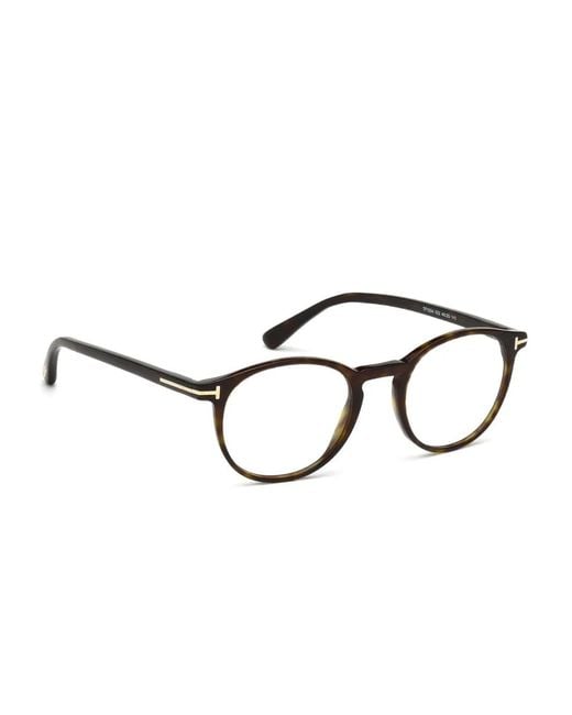 Tom Ford Brown Round Frame Glasses