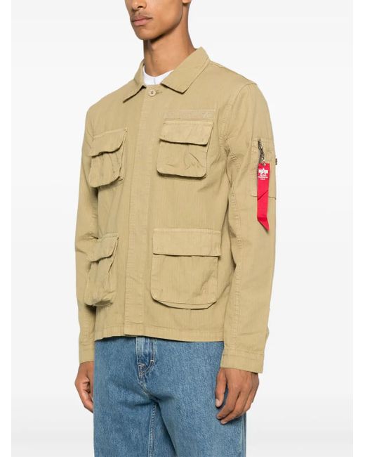 Alpha Industries Natural Ripstop Cargo Overshirt for men