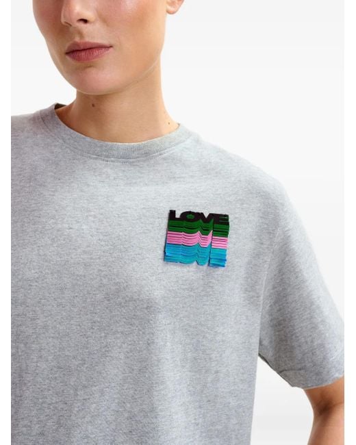 Essentiel Antwerp Gray T-Shirt Mit Logo