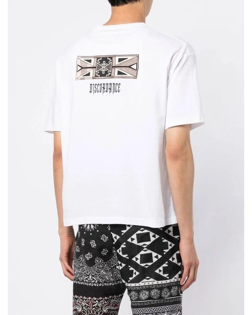 Children of the discordance White Logo-Print T-Shirt for men