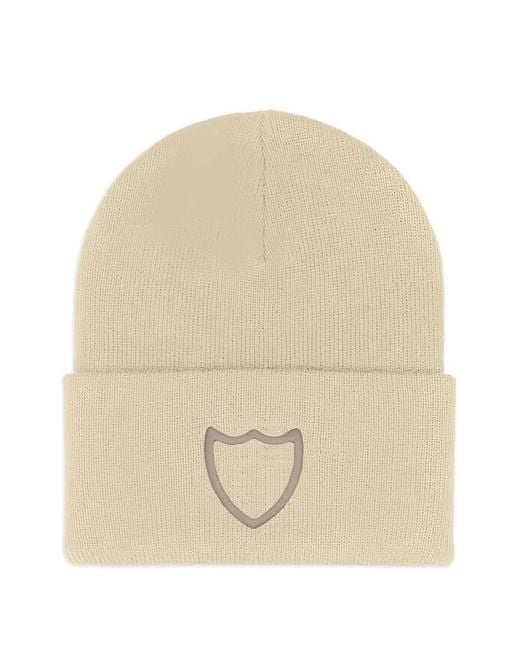 HTC Natural Logo-Embroidered Beanie Hat for men