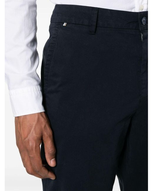 Boss Blue Slim-cut Chino Trousers for men