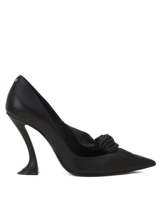 Lanvin Black 100Mm Bow Pumps