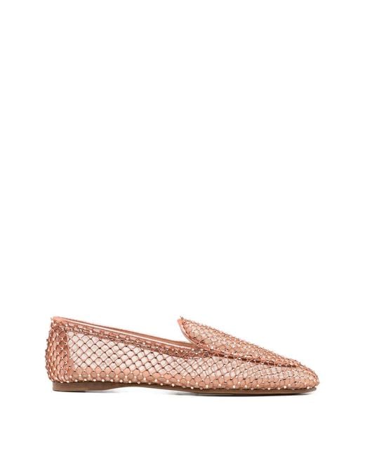 Forte_forte Pink Embellished Loafers
