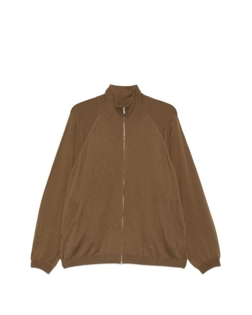 Frankie Shop Brown Baxe Zip-Fastening Cardigan