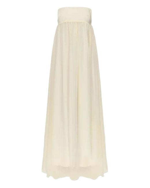 Posse White Solene Strapless Maxi Dress