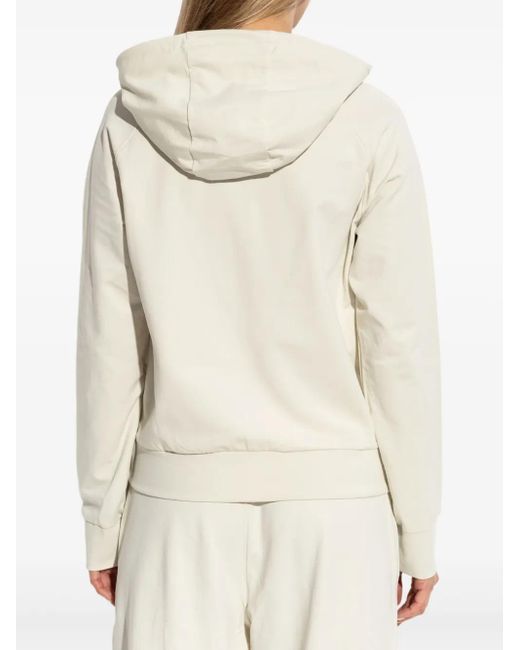 EA7 Hoodie Met Rits in het White
