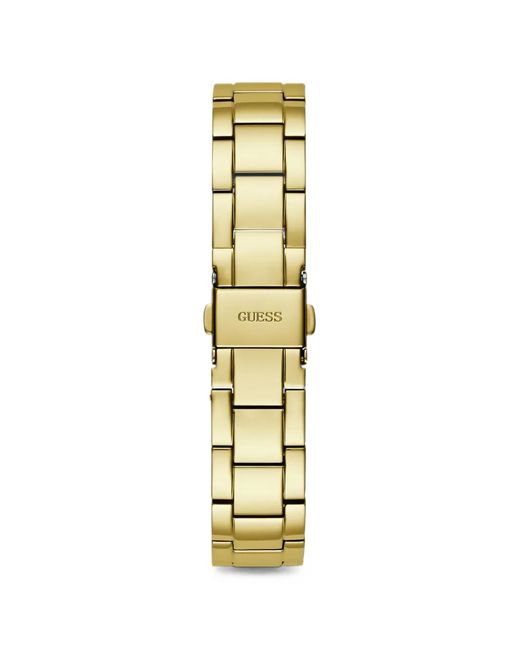 Guess Metallic Crystal Watch With Date Function
