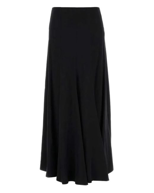 Chloé Black Satin Skirt