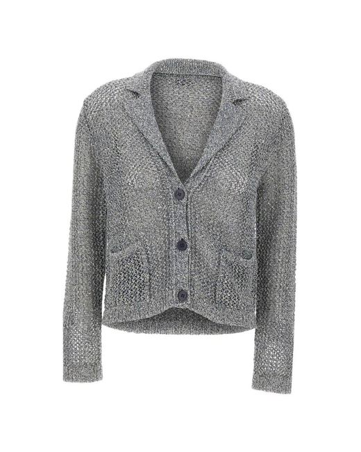 Kangra Gray Sequin Mesh Blazer