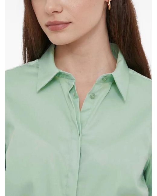 Mos Mosh Green Mattie Ruffled Long-Sleeves Shirt