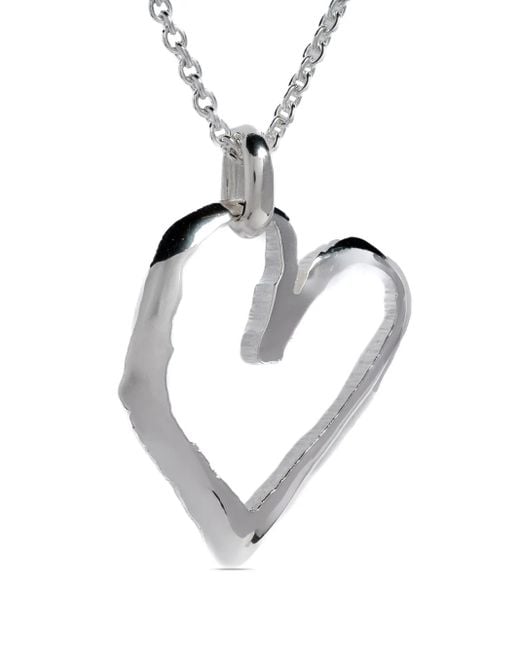 Parts Of 4 White Jazz's Heart Sterling Necklace