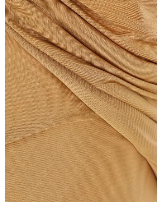 Robe Mi-Longue À Design Drapé Tom Ford en coloris Metallic
