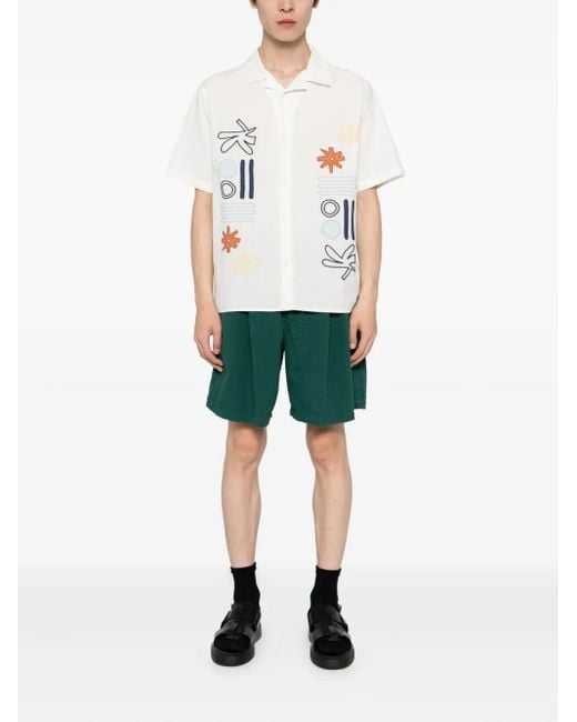 Wax London Green Fuller Shorts for men