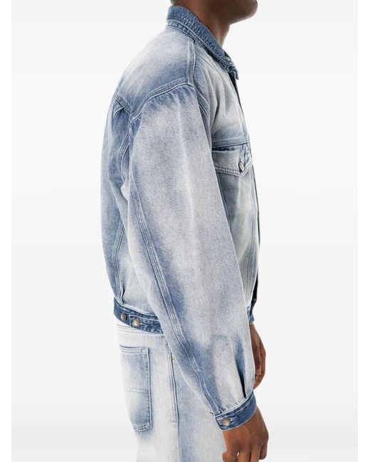 DIESEL Blue Trucker Jacket for men