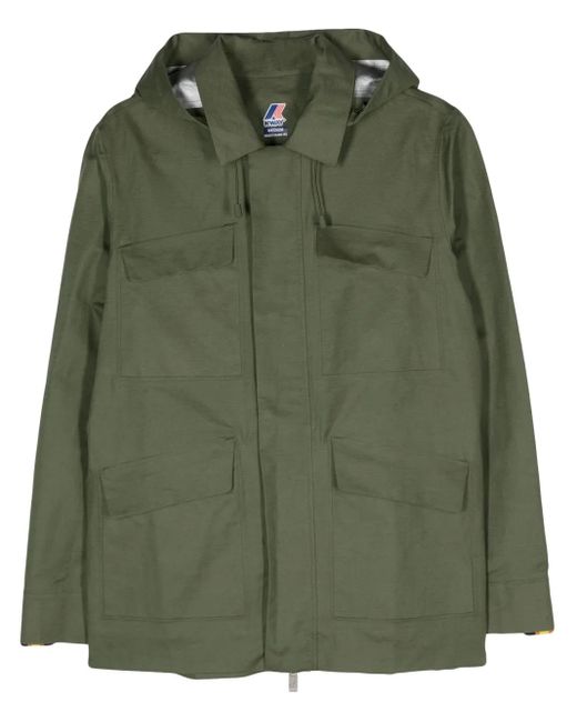 Chaqueta Erhal con capucha K-Way de hombre de color Green